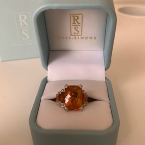 Ross-Simons BNIB 18 karat citron ring size 6